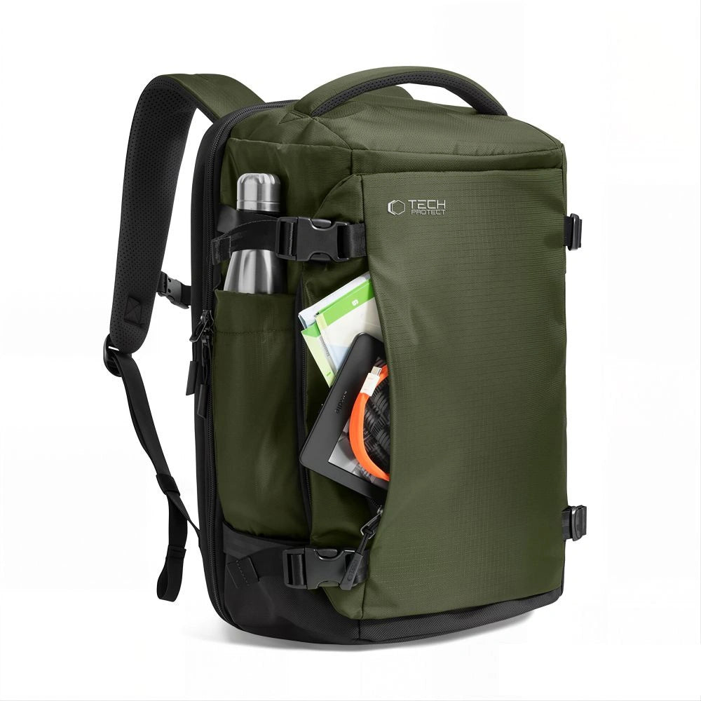 Plecak Tech-Protect Defender S70 RYANAIR & na laptop - ciemnozielony – zdjęcie 3