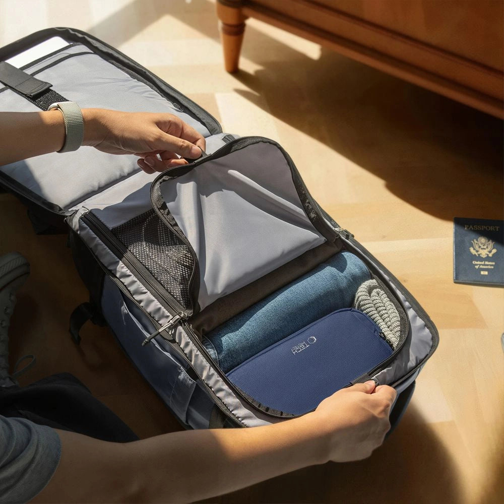 Plecak Tech-Protect Defender S70 RYANAIR & WIZZAIR 24L na laptop - szary – zdjęcie 8