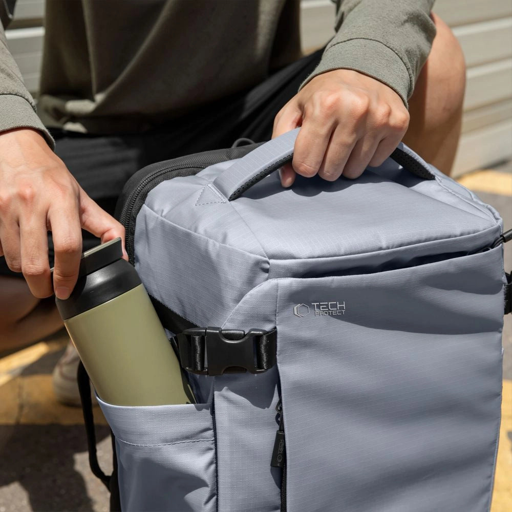 Plecak Tech-Protect Defender S70 RYANAIR & WIZZAIR 24L na laptop - szary – zdjęcie 9
