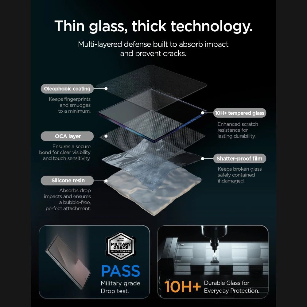 Szkło hartowane Spigen Glas.tR EZ Fit na Samsung Galaxy Z Fold 7 / 8 Ultra – zdjęcie 9