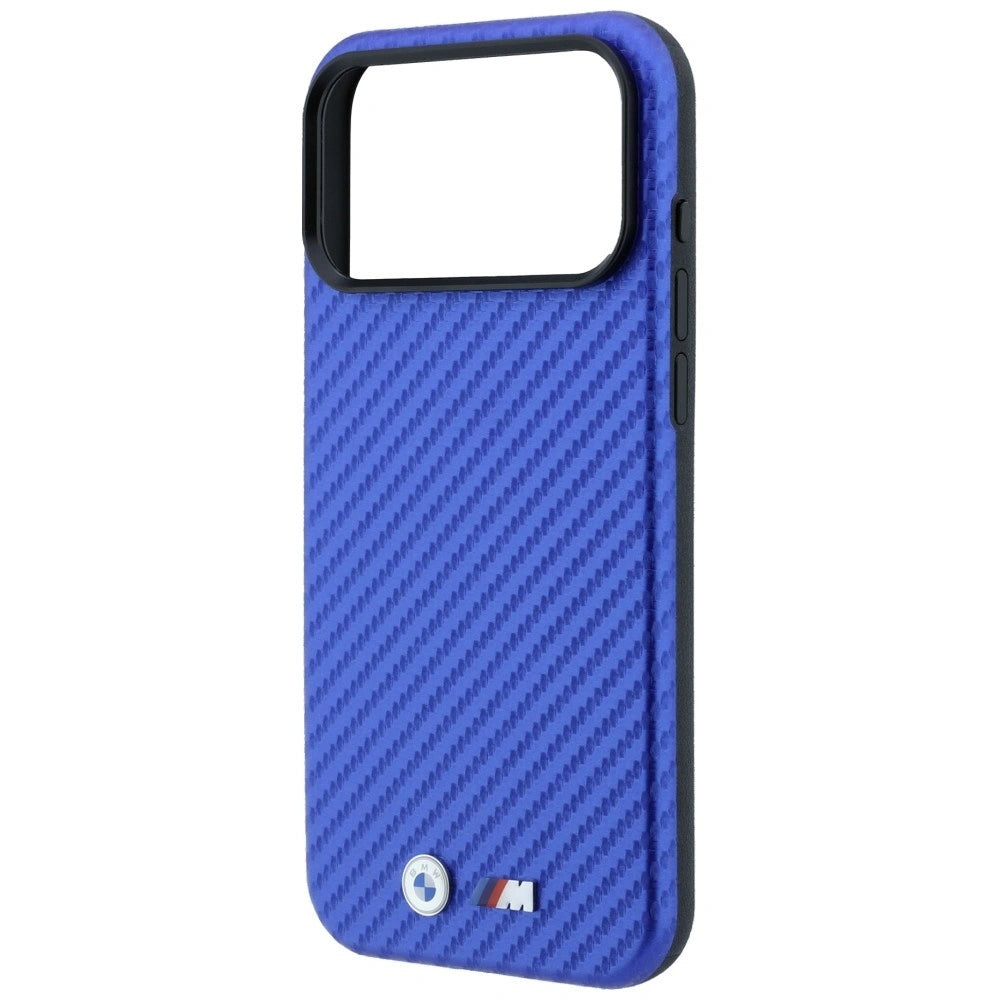 Etui BMW M Carbon Metal Logo MagSafe na iPhone 18 Pro / 17 Pro - niebieskie – zdjęcie 6