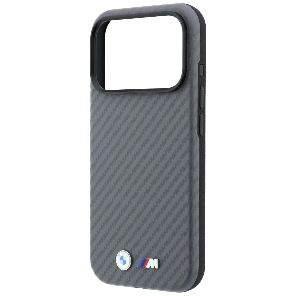 Etui BMW M Carbon Metal Logo MagSafe na iPhone 17 Pro / 18 Pro - szare – zdjęcie 6