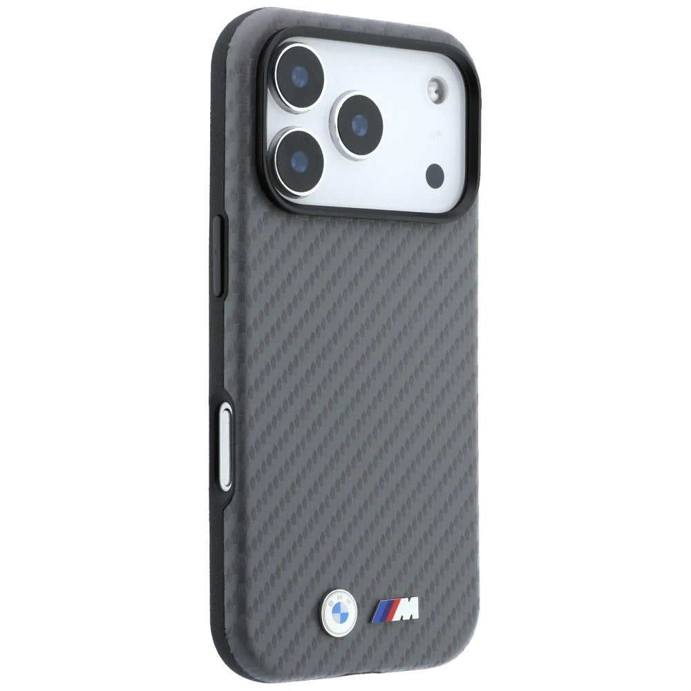 Etui BMW M Carbon Metal Logo na iPhone 17 Pro Max / 18 Pro Max - szare – zdjęcie 4