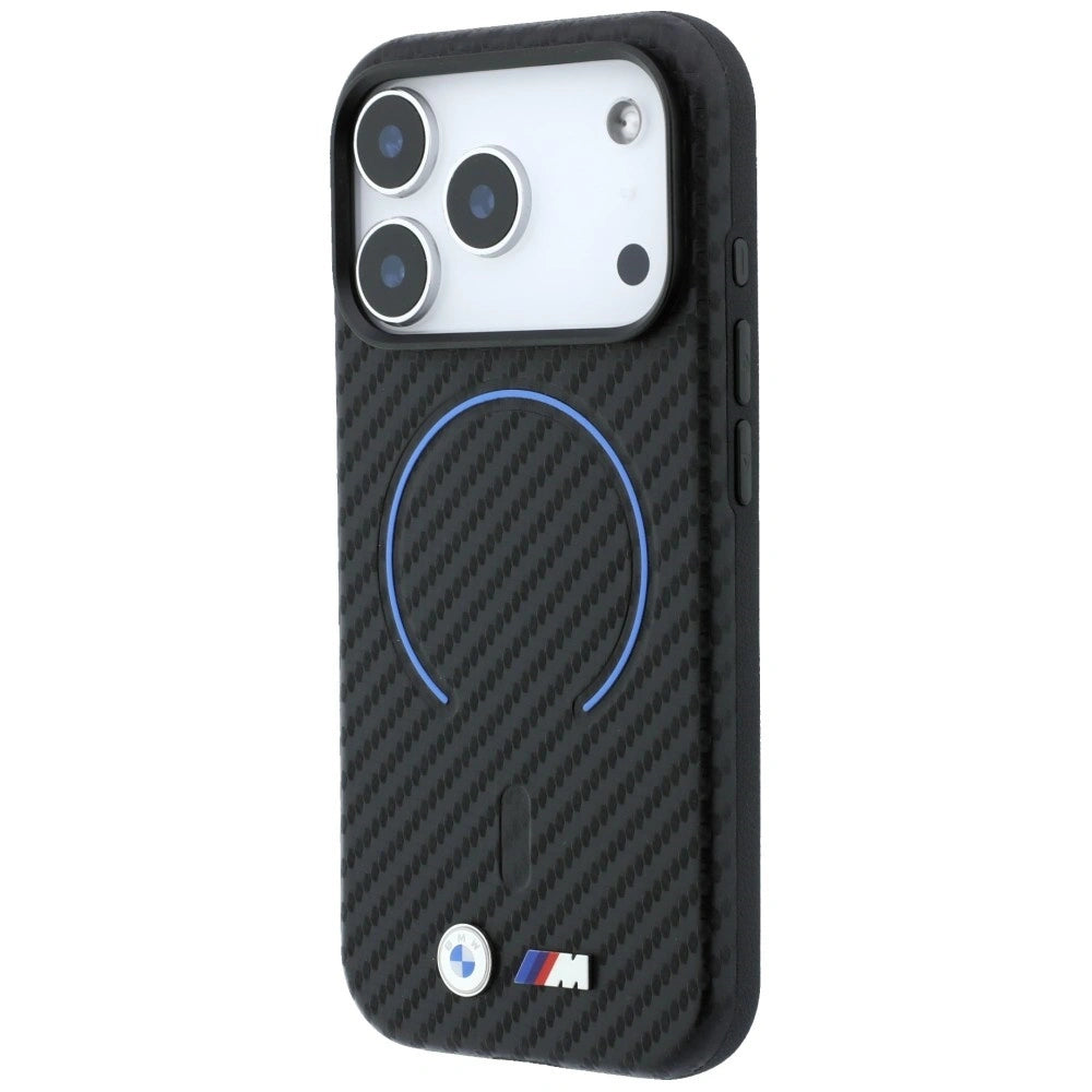 Etui BMW M Carbon Printed Ring MagSafe na iPhone 17 Pro / 18 Pro - czarne – zdjęcie 2