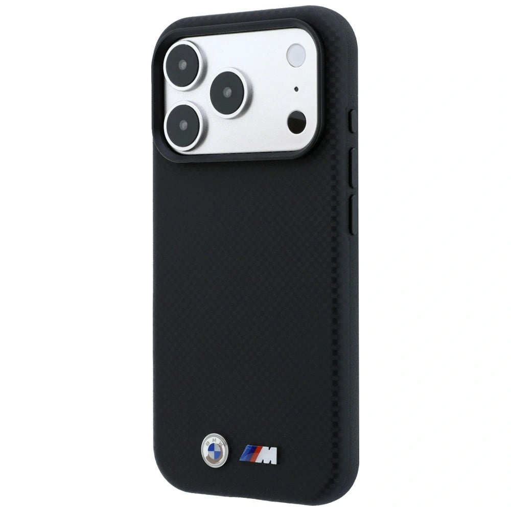 Etui BMW M Quadrille Kevlar Metal Logo na iPhone 17 Pro / 18 Pro - czarne – zdjęcie 2
