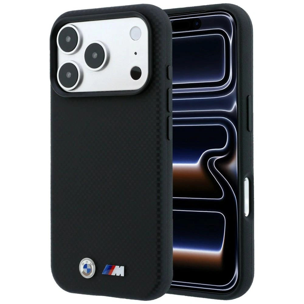 Etui BMW M Quadrille Kevlar na iPhone 17 Pro Max / 18 Pro Max - czarne
