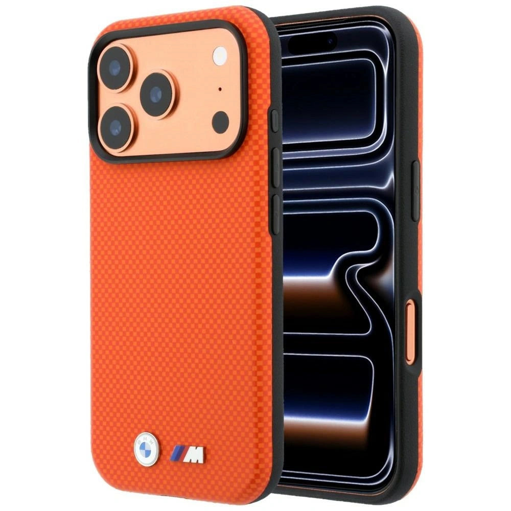 Etui BMW M Quadrille na iPhone 17 Pro Max / 18 Pro Max - pomarańczowe