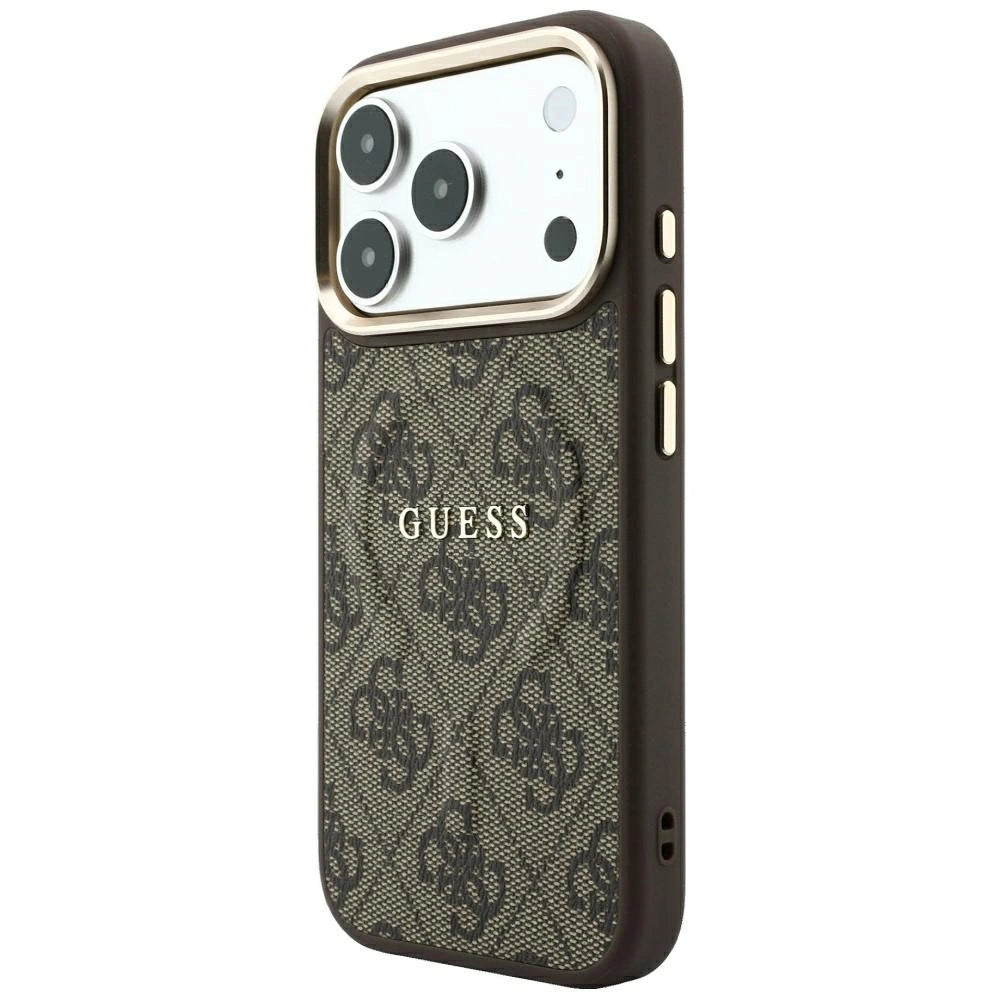 Etui Guess Embossed 4G Classic na iPhone 17 Pro Max / 18 Pro Max - brązowe – zdjęcie 2