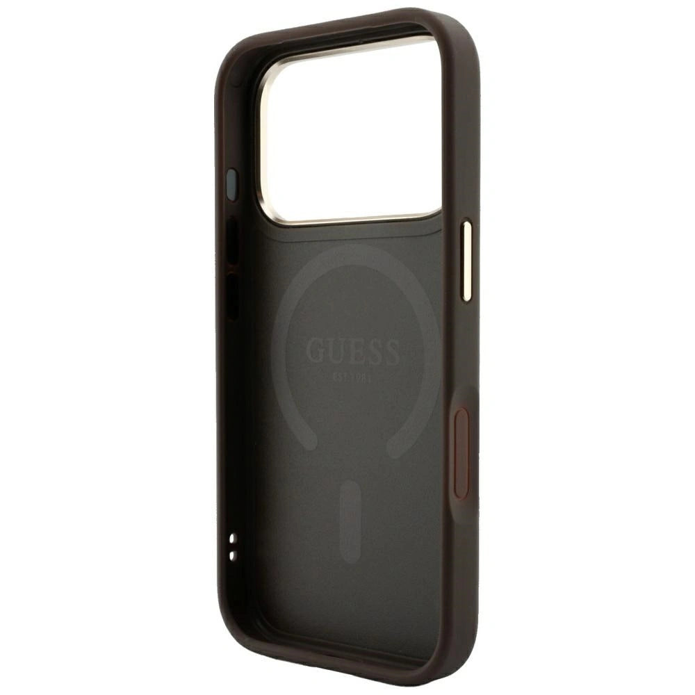 Etui Guess Embossed 4G Classic na iPhone 17 Pro Max / 18 Pro Max - brązowe – zdjęcie 7