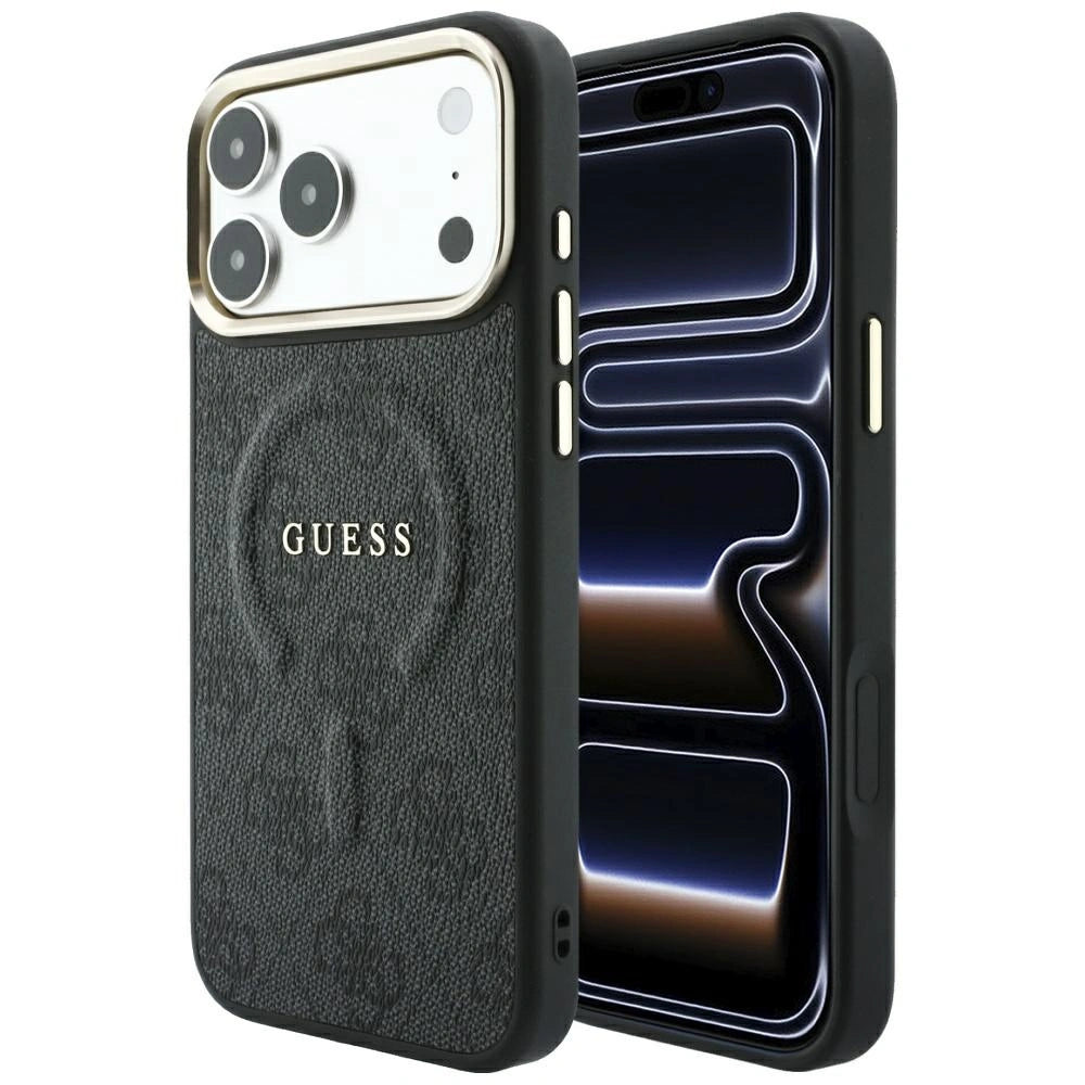 Etui Guess Embossed 4G Classic na iPhone 17 Pro Max / 18 Pro Max - czarne