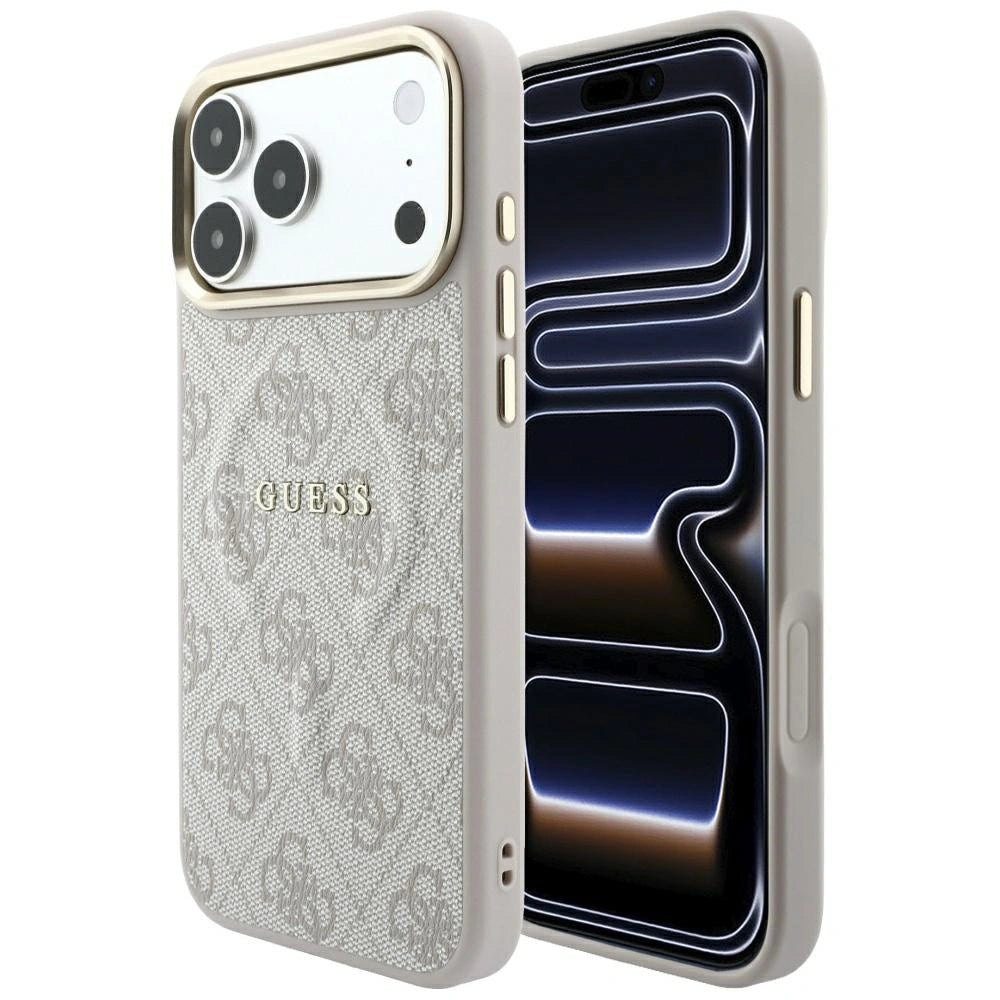 Etui Guess Embossed 4G Classic na iPhone 17 Pro Max / 18 Pro Max - różowe