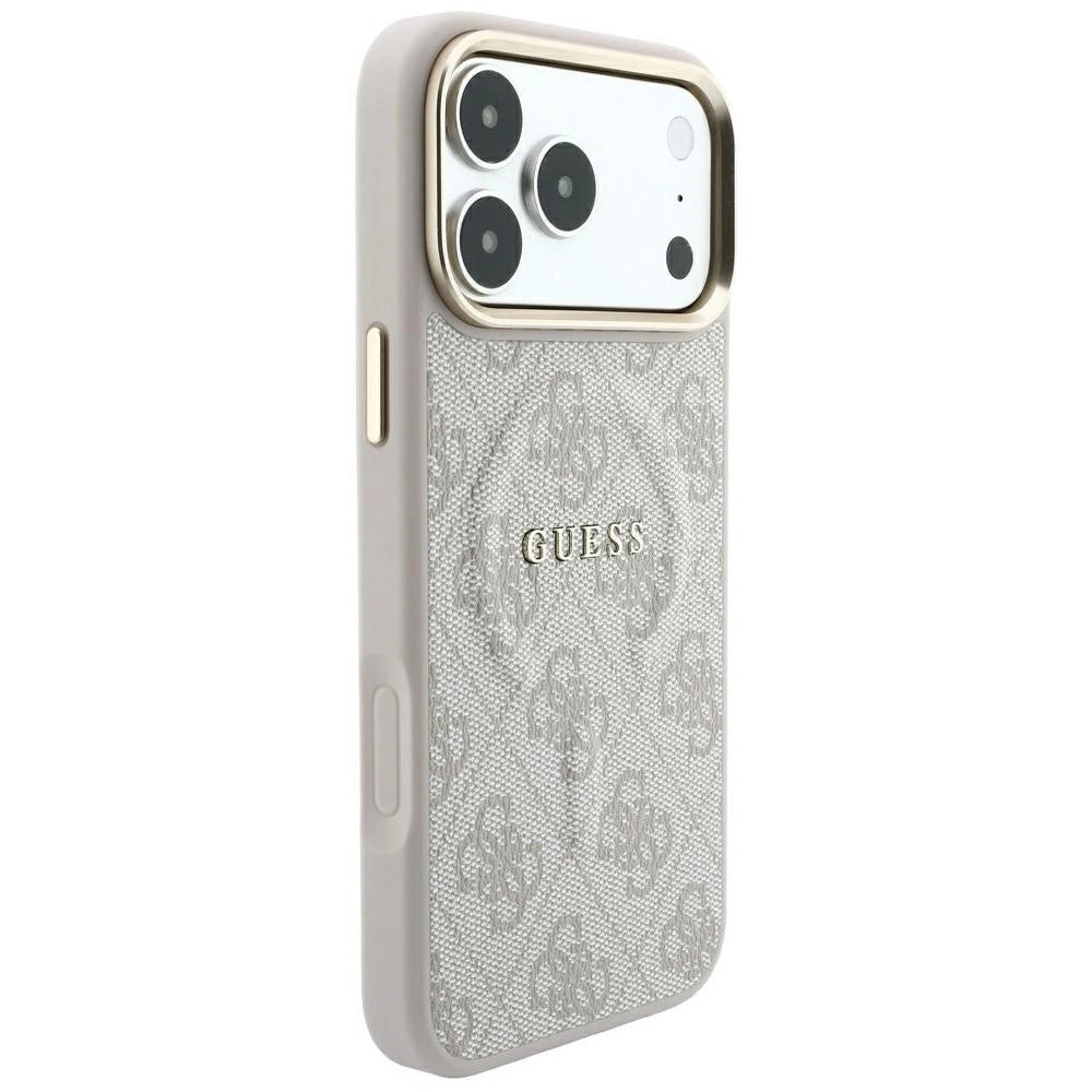 Etui Guess Embossed 4G Classic na iPhone 17 Pro Max / 18 Pro Max - różowe – zdjęcie 4