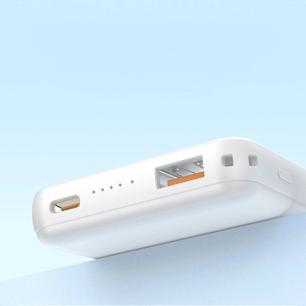 Powerbank magnetyczny Dudao K14S+ 10000mAh 22.5W USB-A + USB-C - biały – zdjęcie 4