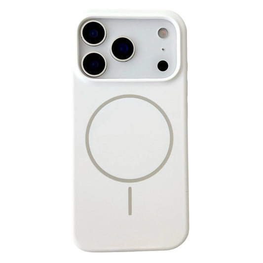 For iPhone 18 Pro / 17 Pro Magnetic Case Liquid Silicone Anti-Drop - White