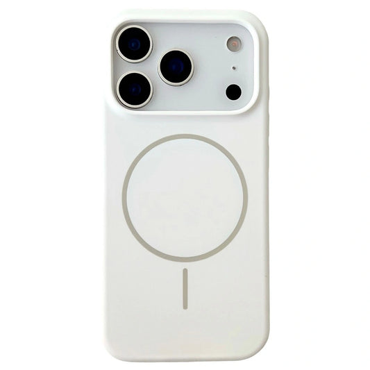 For iPhone 18 Pro Max / 17 Pro Max Magnetic Case Liquid Silicone - White