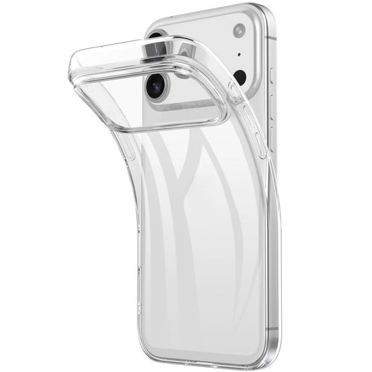 Etui TPU iPhone 18 Pro / 17 Pro odporne na odciski palców - przezroczyste