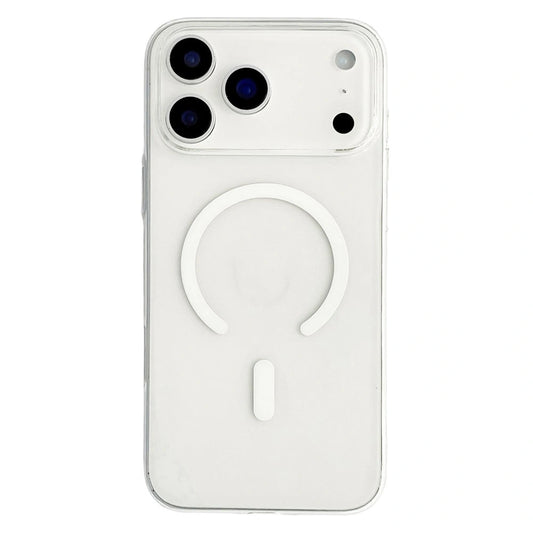 Etui PC kompatybilne z MagSafe iPhone 18 Pro / 17 Pro - przezroczyste białe