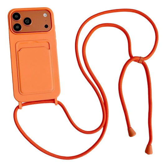 Etui silikonowe z na kartę i paskiem iPhone 18 Pro Max / 17 Pro Max