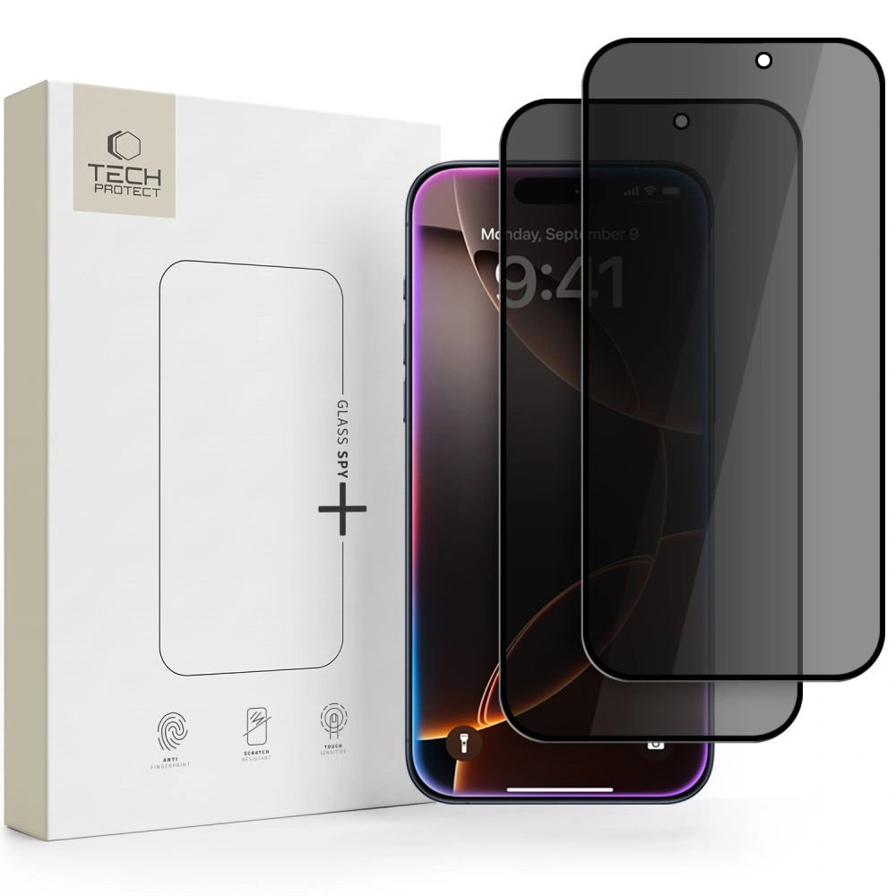 Szkło hartowane Tech-Protect Glass SPY+ 2-Pack na iPhone 18 Pro Max