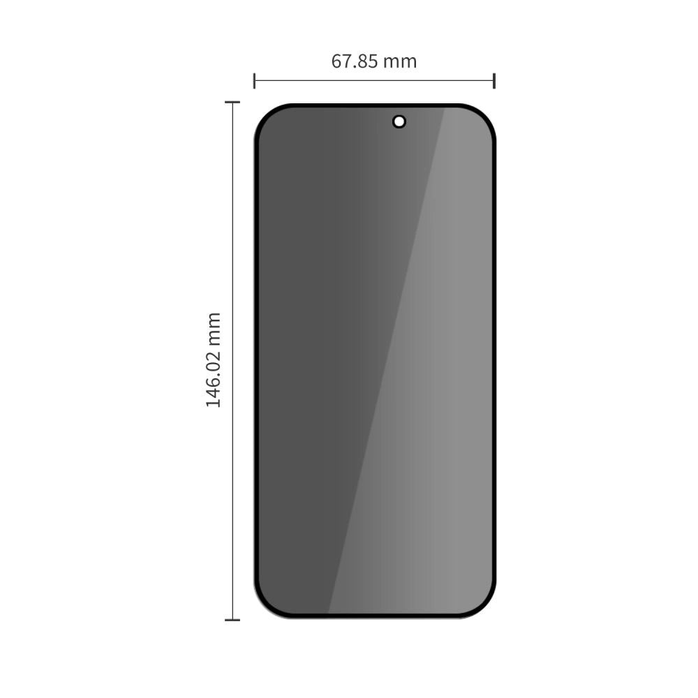 Szkło hartowane Tech-Protect Glass SPY+ 2-Pack na iPhone 18 Pro Max – zdjęcie 2