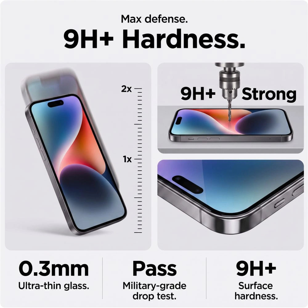Szkło hartowane Tech-Protect Glass SPY+ 2-Pack na iPhone 18 Pro Max – zdjęcie 5