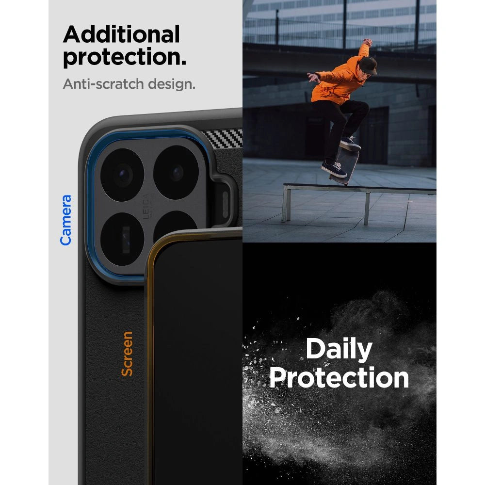 Etui Spigen Rugged Armor na Xiaomi 17T Pro - czarne matowe – zdjęcie 9