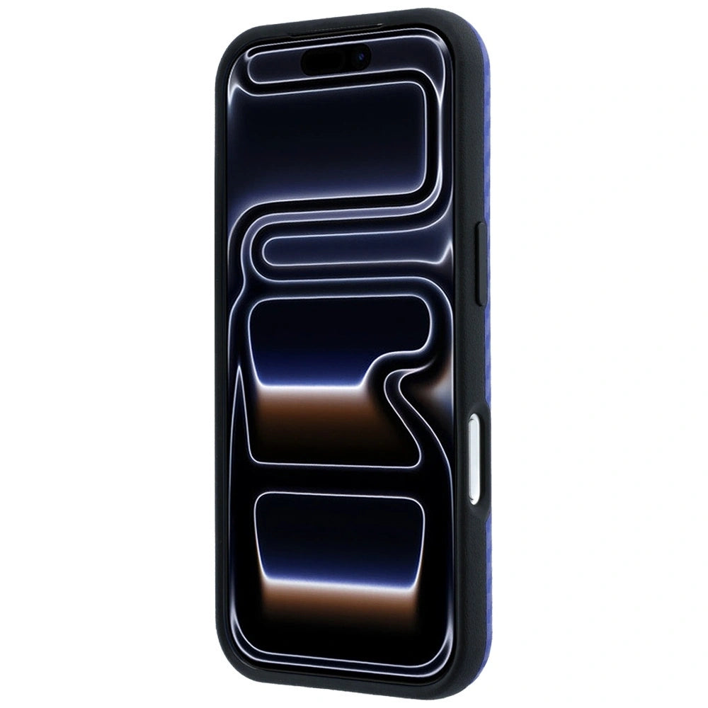 Etui BMW M Carbon Printed Ring na iPhone 17 Pro / 18 Pro - niebieskie – zdjęcie 5