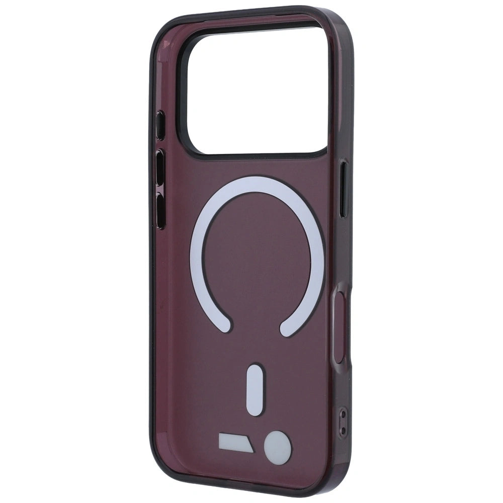 Etui BMW M IML Frosted Metal Logo & na iPhone 17 Pro / 18 Pro - bordowe – zdjęcie 7
