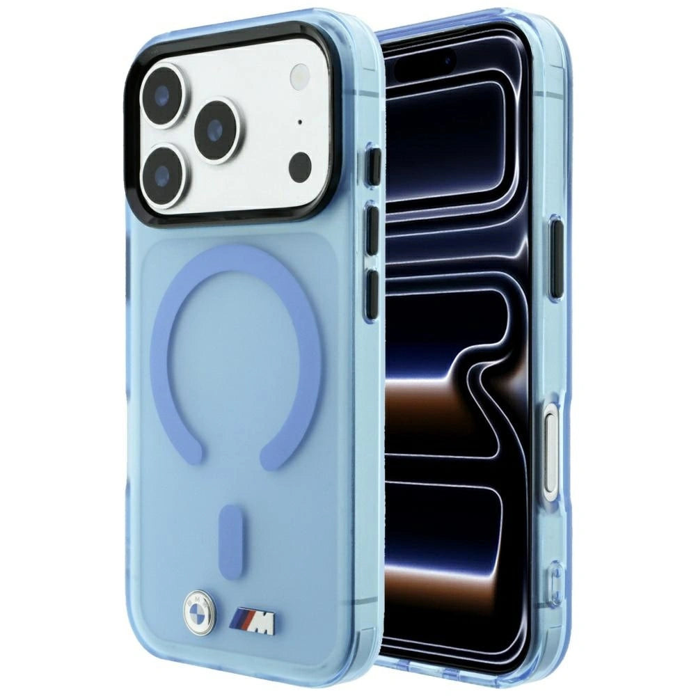 Etui BMW M IML Frosted na iPhone 17 Pro Max / 18 Pro Max - niebieskie