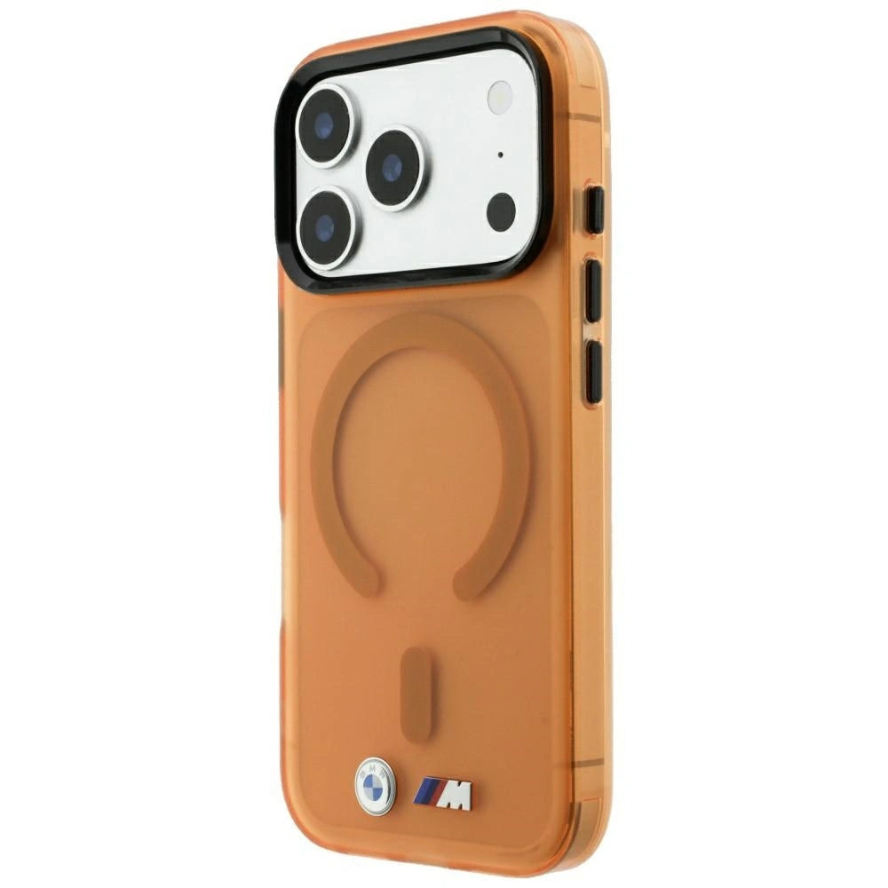 Etui BMW M IML Frosted na iPhone 17 Pro Max / 18 Pro Max - pomarańczowe – zdjęcie 2