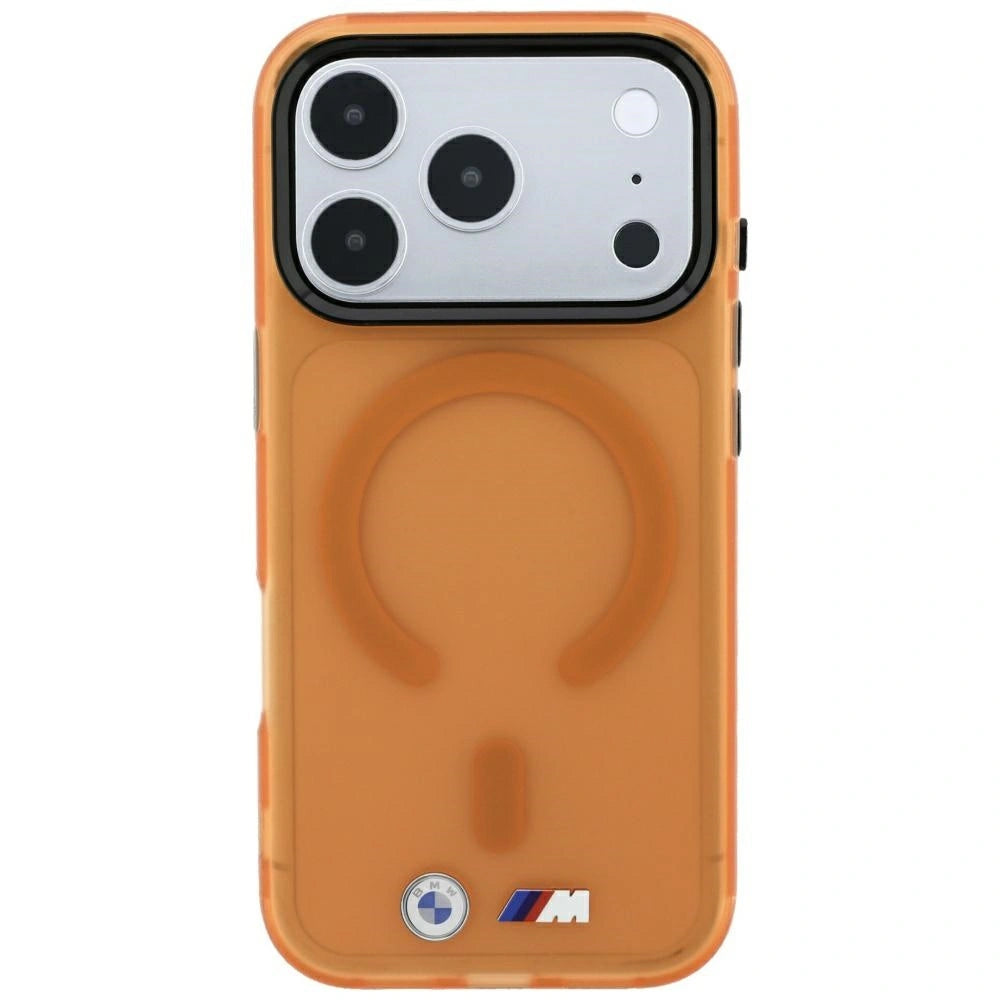 Etui BMW M IML Frosted na iPhone 17 Pro Max / 18 Pro Max - pomarańczowe – zdjęcie 3
