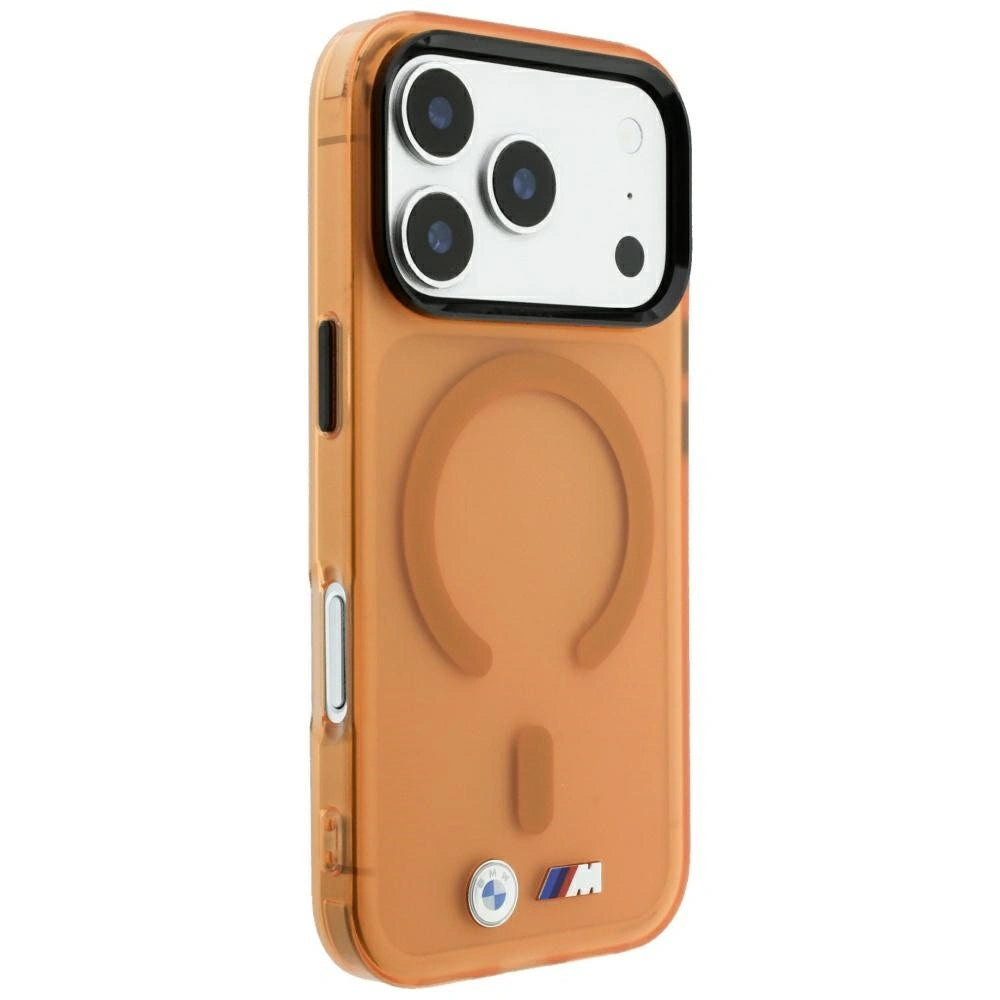 Etui BMW M IML Frosted na iPhone 17 Pro Max / 18 Pro Max - pomarańczowe – zdjęcie 4