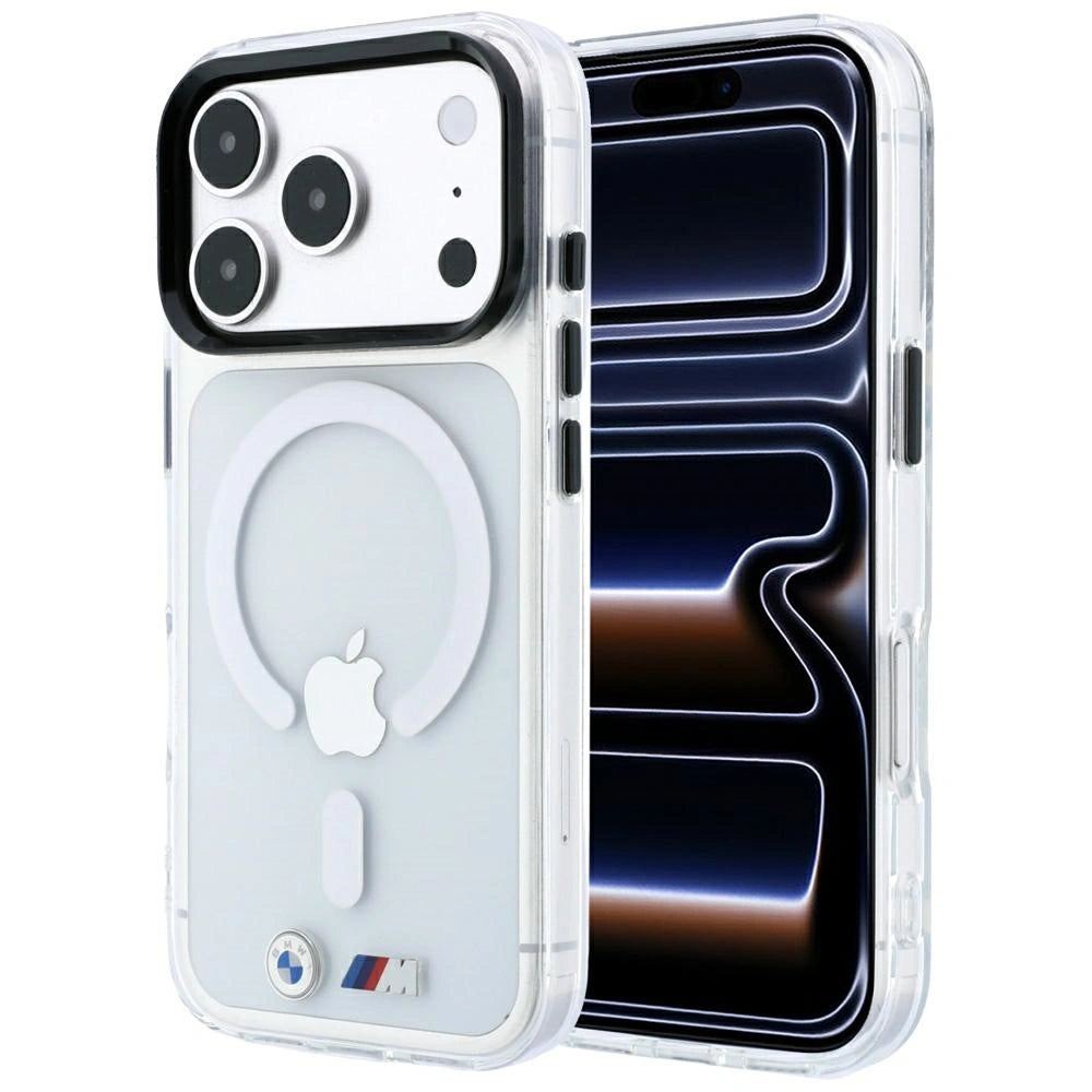 Etui BMW M IML Glossy Metal Logo na iPhone 17 Pro / 18 Pro - przezroczyste
