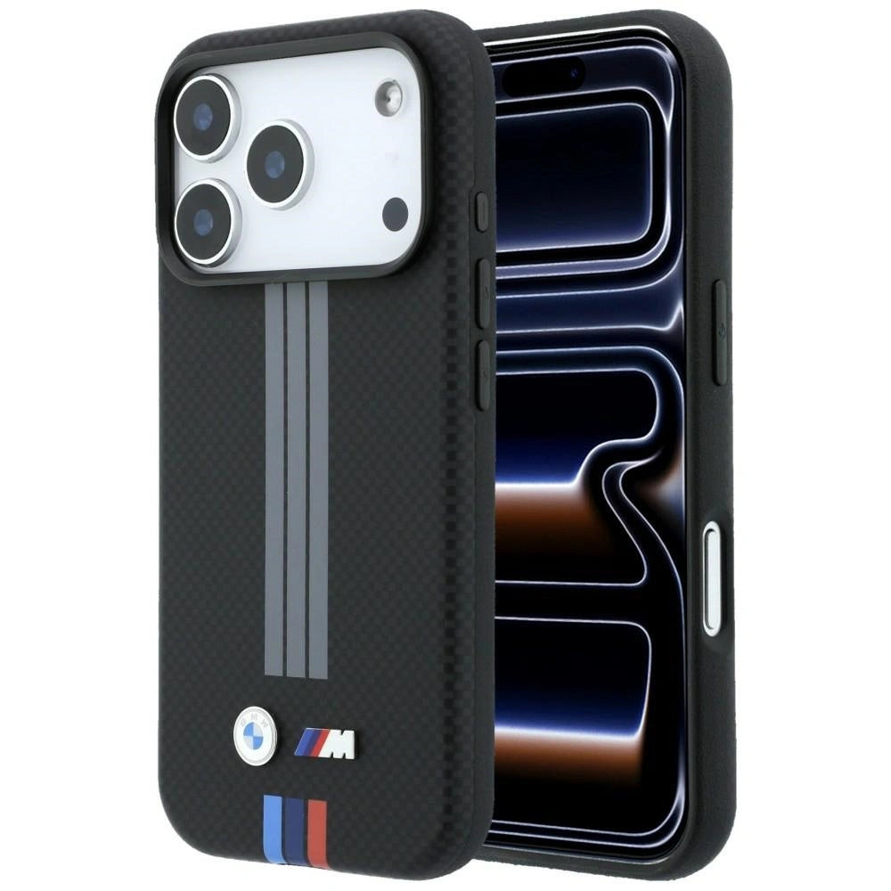Etui BMW M Quadrille Kevlar Anthracite na iPhone 17 Pro / 18 Pro - czarne