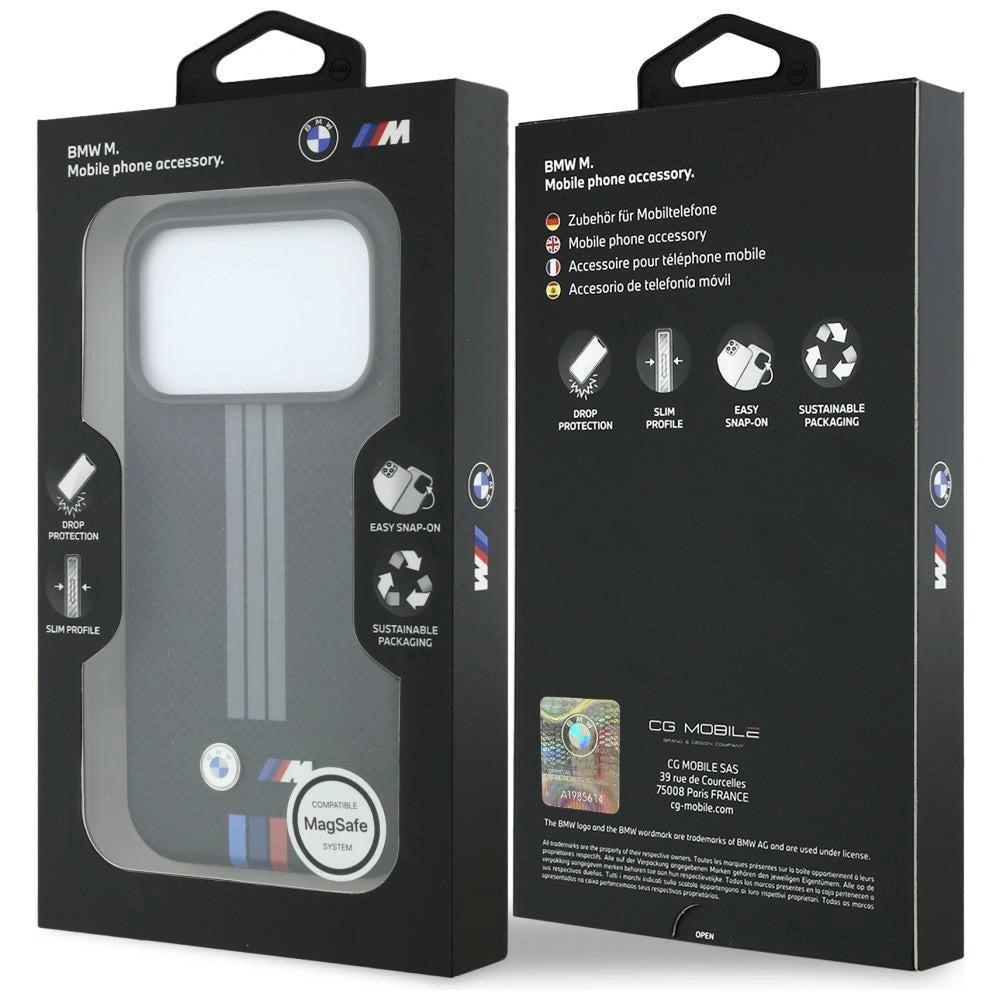 Etui BMW M Quadrille Kevlar Anthracite na iPhone 17 Pro / 18 Pro - czarne – zdjęcie 8