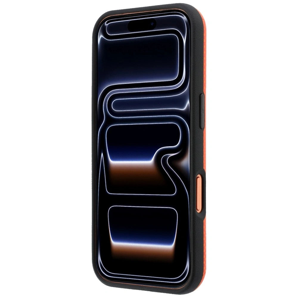 Etui BMW M Quadrille Kevlar Metal na iPhone 17 Pro / 18 Pro - pomarańczowe – zdjęcie 5