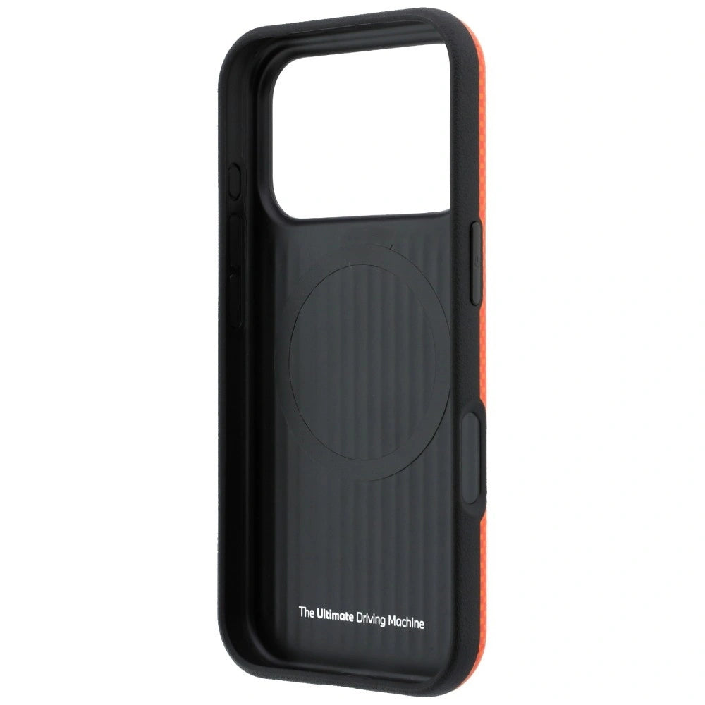 Etui BMW M Quadrille Kevlar Metal na iPhone 17 Pro / 18 Pro - pomarańczowe – zdjęcie 7