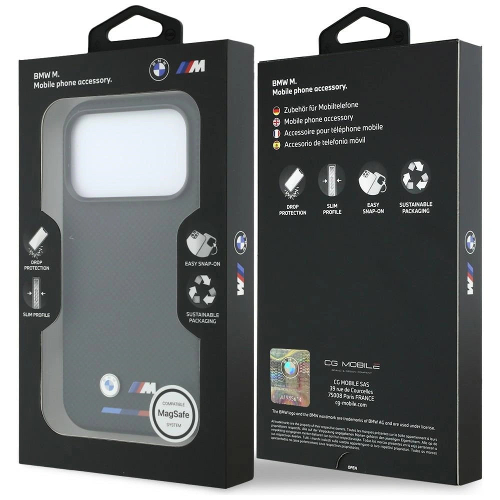Etui BMW M Quadrille Kevlar Tricolor & na iPhone 17 Pro / 18 Pro - czarne – zdjęcie 8
