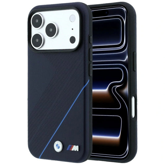 Etui BMW M Tire Track Blue na iPhone 17 Pro Max / 18 Pro Max - granatowe