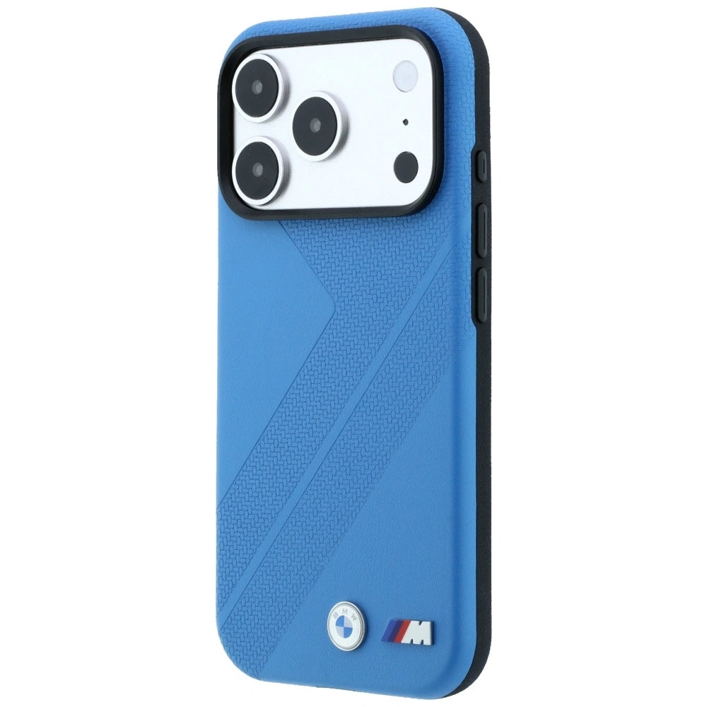 Etui BMW M Tire Track Metal Logo na iPhone 17 Pro / 18 Pro - niebieskie – zdjęcie 2