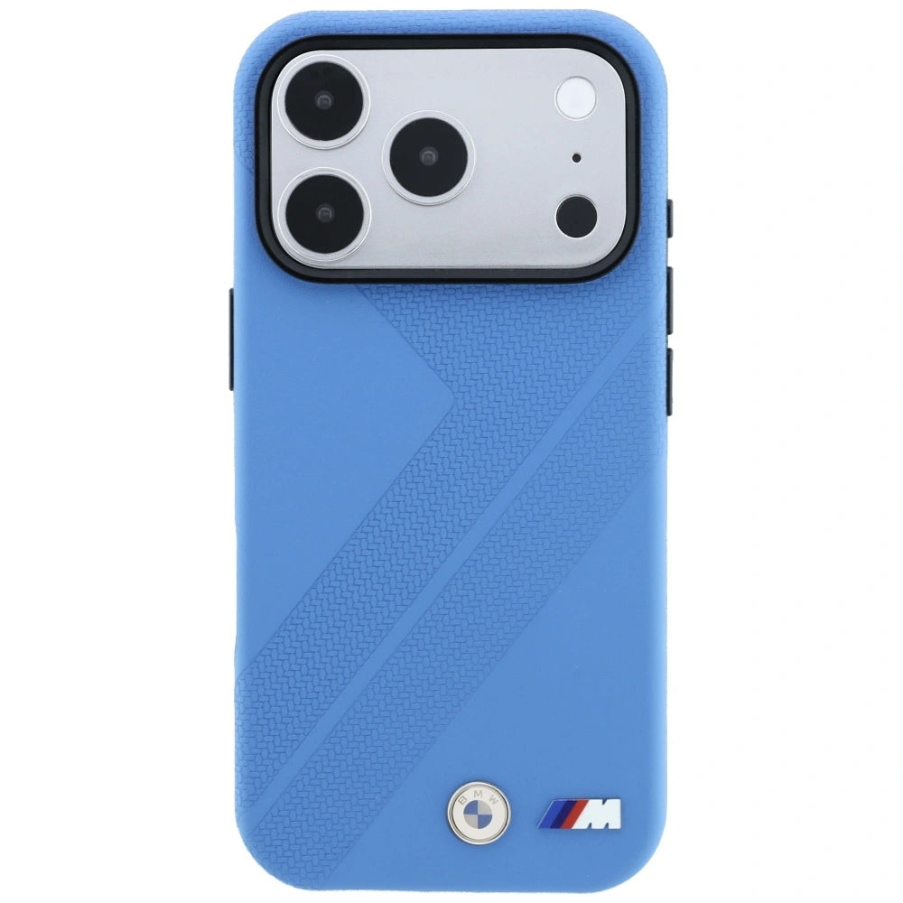 Etui BMW M Tire Track Metal Logo na iPhone 17 Pro / 18 Pro - niebieskie – zdjęcie 3