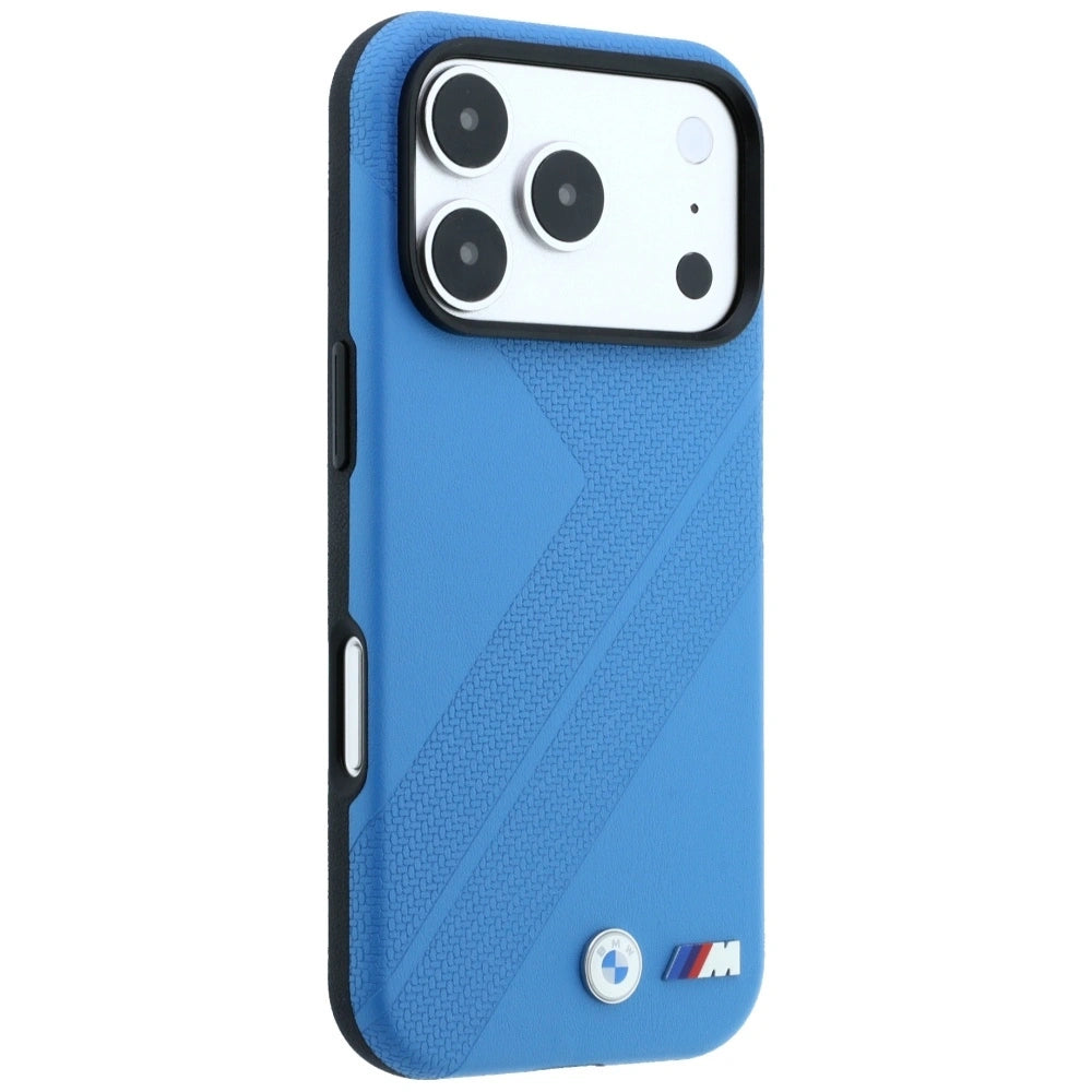 Etui BMW M Tire Track Metal Logo na iPhone 17 Pro / 18 Pro - niebieskie – zdjęcie 4