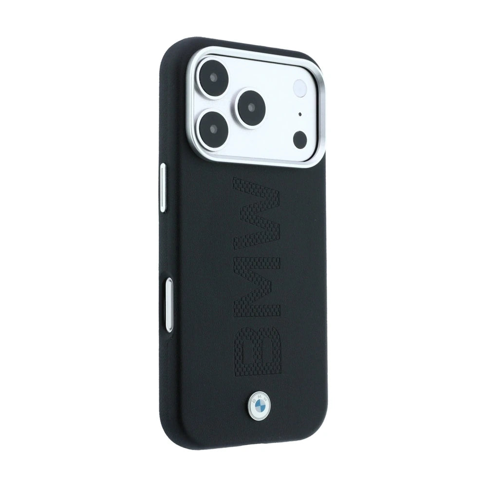 Etui BMW Sign Deboss MagSafe do iPhone 18 Pro Max – widok z boku