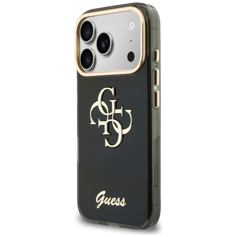 Etui Guess IML 4G Script Metal na iPhone 17 Pro / 18 Pro - czarne – zdjęcie 2