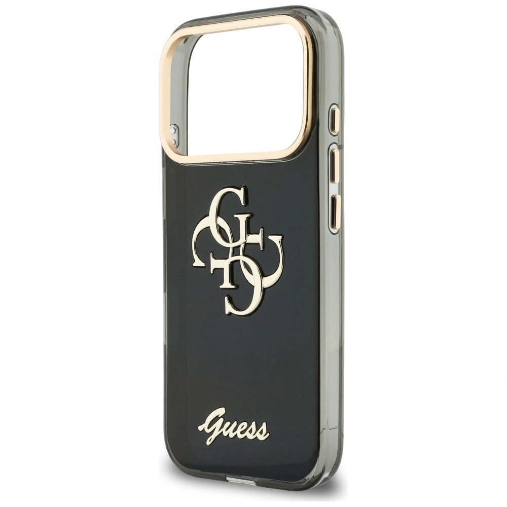 Etui Guess IML 4G Script Metal na iPhone 17 Pro Max / 18 Pro Max - czarne – zdjęcie 6