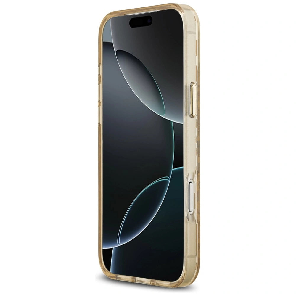 Etui Guess IML Leopard Glitter na iPhone 17 Pro / 18 Pro - brązowe – zdjęcie 5