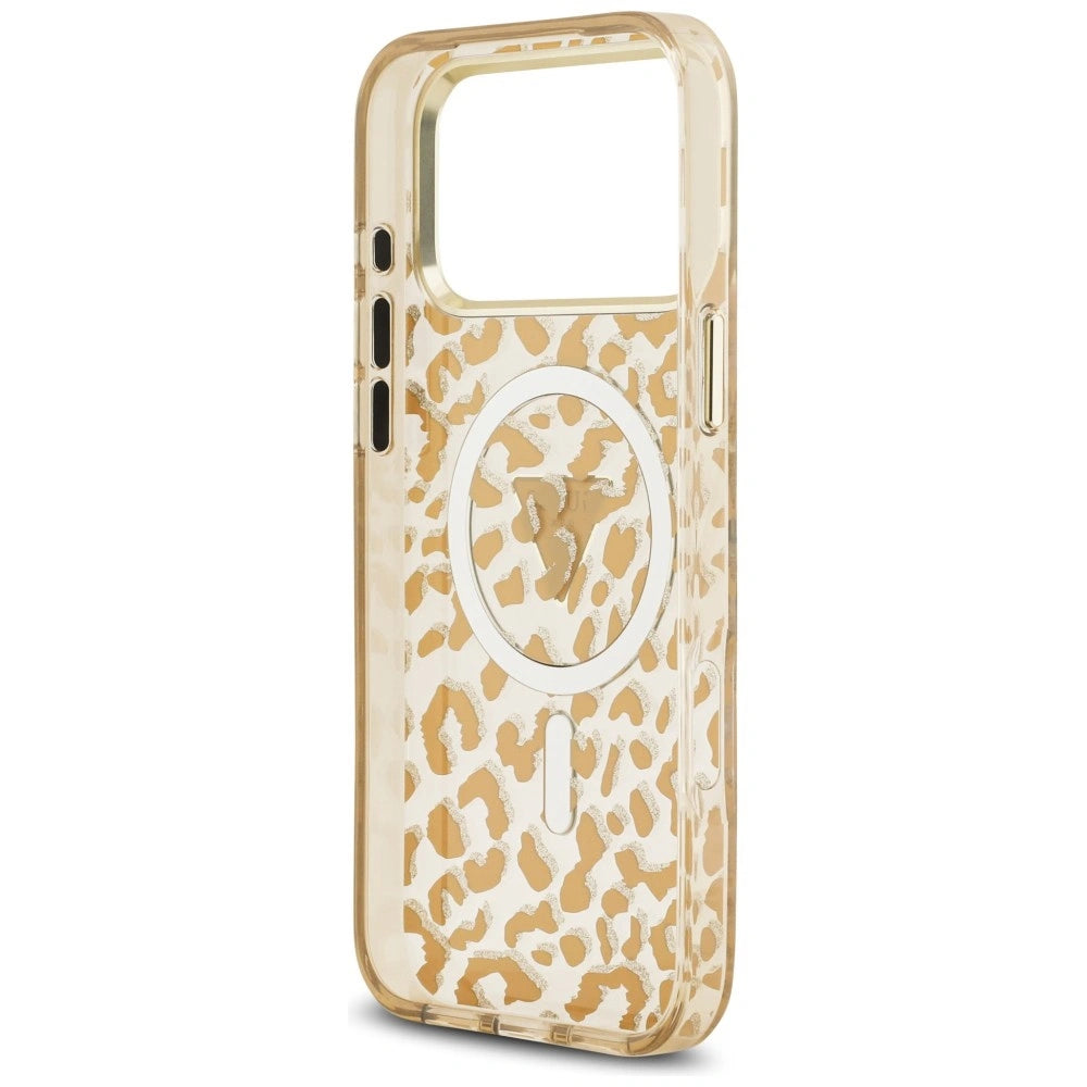 Etui Guess IML Leopard Glitter na iPhone 17 Pro / 18 Pro - brązowe – zdjęcie 7