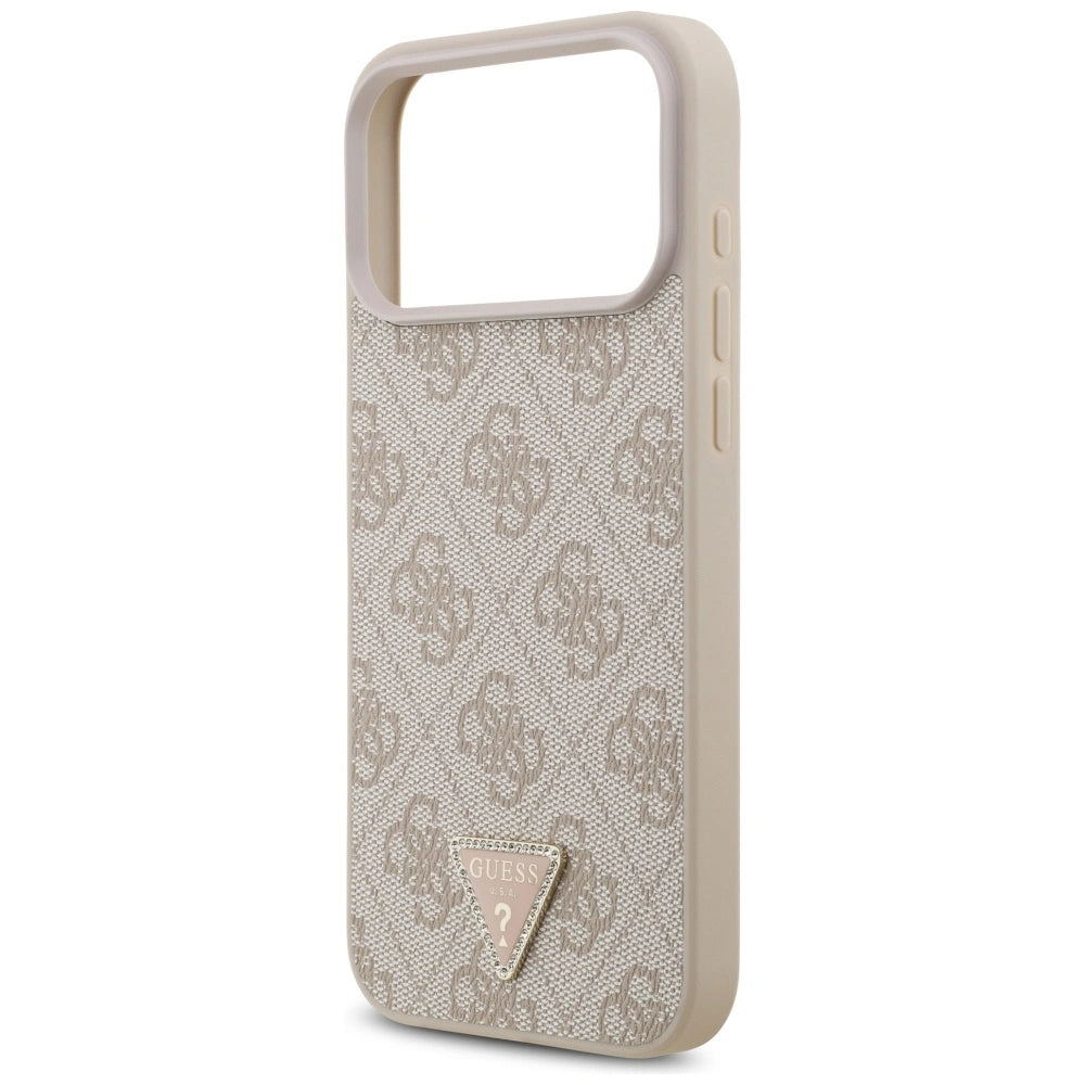 Etui Guess Leather 4G Triangle na iPhone 17 Pro Max / 18 Pro Max - różowe – zdjęcie 6