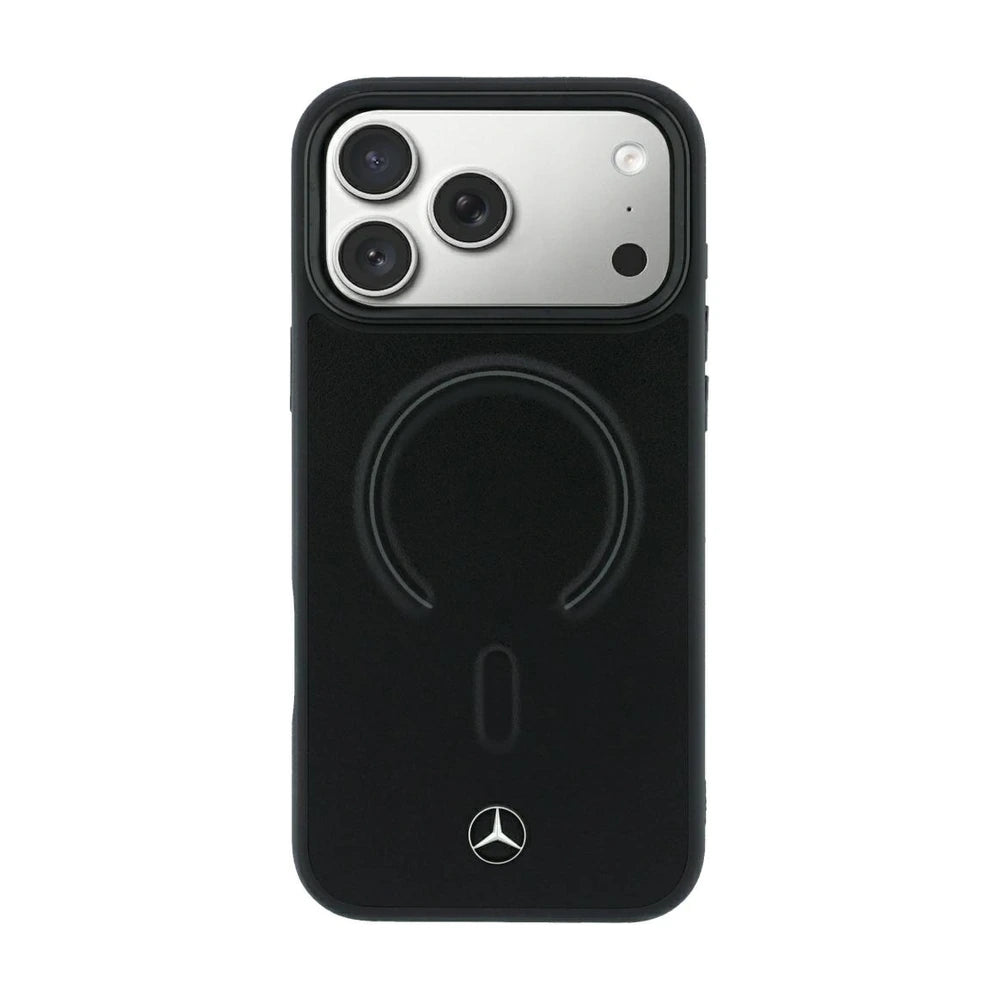 Etui Mercedes Leather 3D MagSafe do iPhone 18 Pro / 17 Pro – widok z tyłu