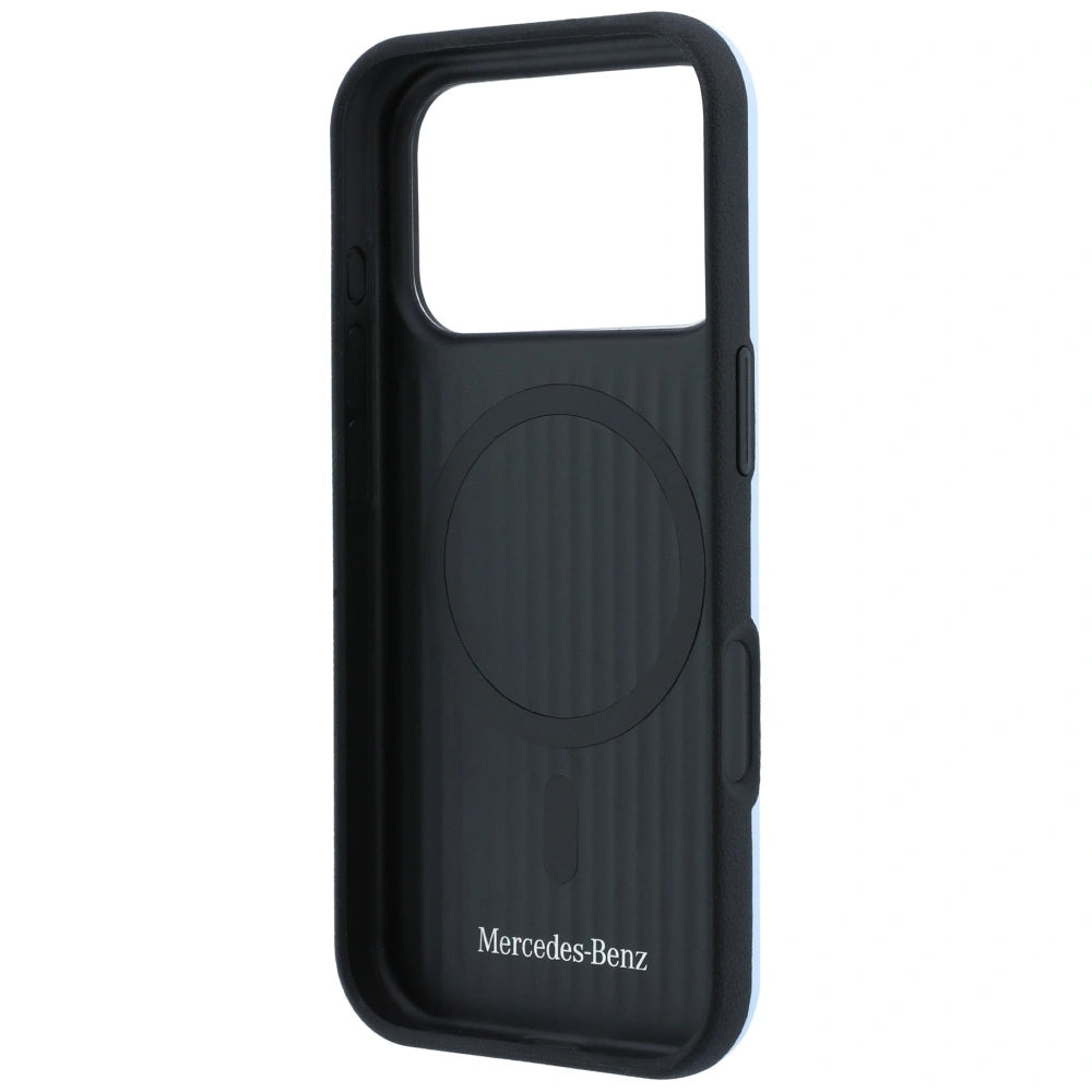 Etui Mercedes Leather Semi Wrap na iPhone 18 Pro / 17 Pro - niebieskie – zdjęcie 7